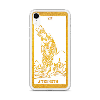 Strength Golden iPhone Case - Apollo Tarot