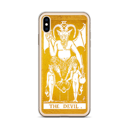 The Devil Golden iPhone Case - Apollo Tarot