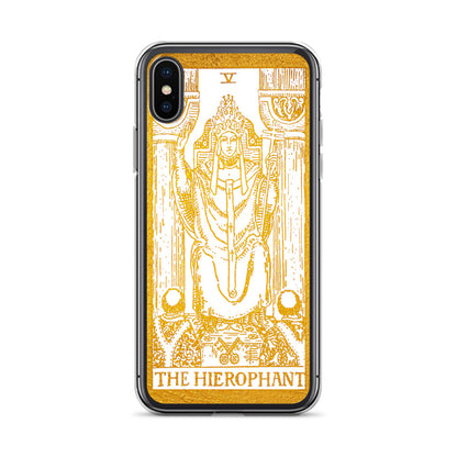 The Hierophant Golden Iphone Case - Apollo Tarot