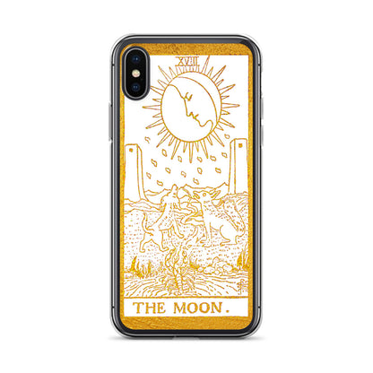 The Moon Golden iPhone Case - Apollo Tarot