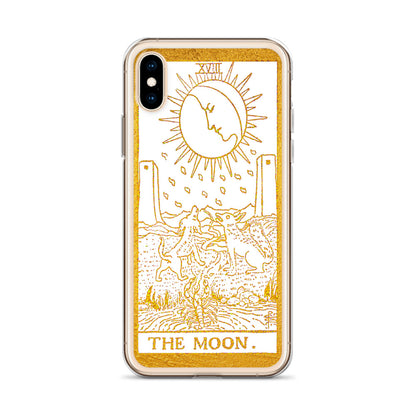 The Moon Golden iPhone Case - Apollo Tarot