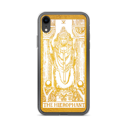 The Hierophant Golden Iphone Case - Apollo Tarot