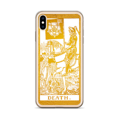 Death Golden iPhone Case - Apollo Tarot