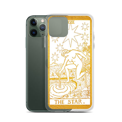 The Star Golden iPhone Case - Apollo Tarot