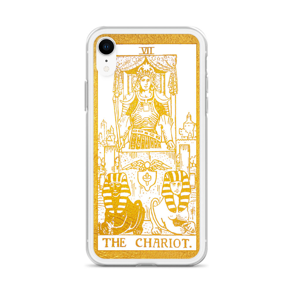 The Chariot Golden iPhone Case - Apollo Tarot