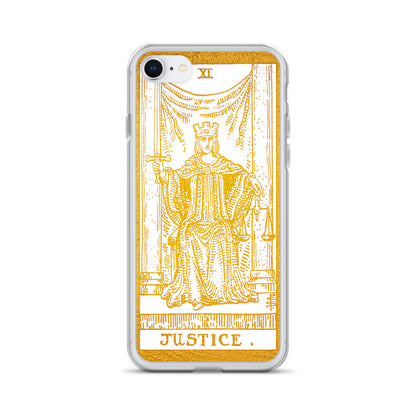 Justice Golden iPhone Case - Apollo Tarot