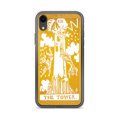 The Tower Golden iPhone Case - Apollo Tarot