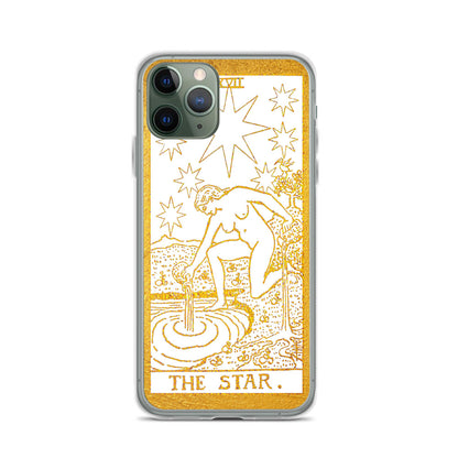 The Star Golden iPhone Case - Apollo Tarot