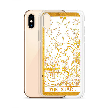 The Star Golden iPhone Case - Apollo Tarot