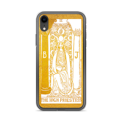 The High Priestess Golden Iphone Case - Apollo Tarot