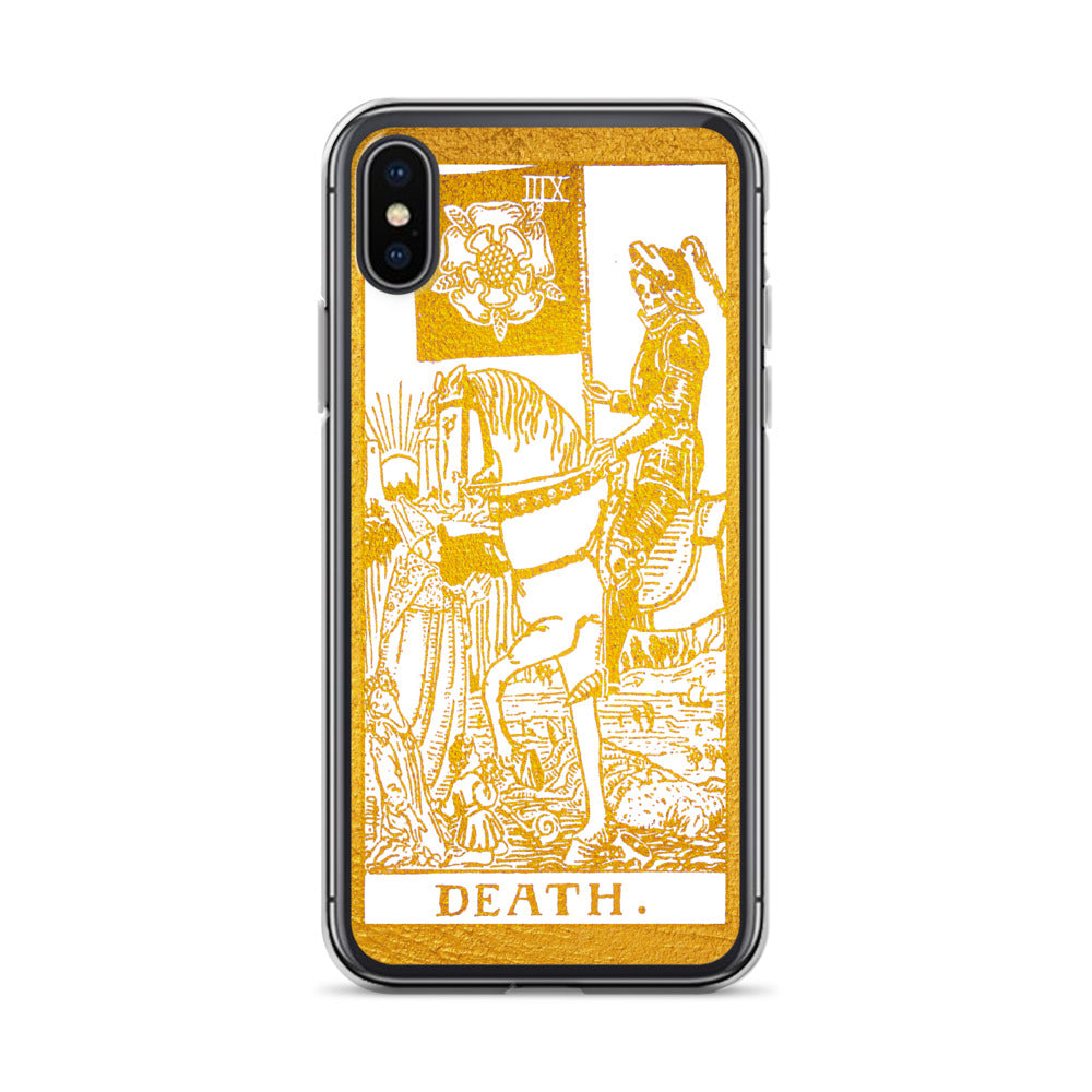 Death Golden iPhone Case - Apollo Tarot