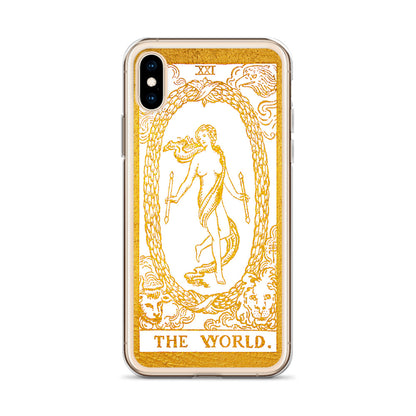 The World Golden iPhone Case - Apollo Tarot