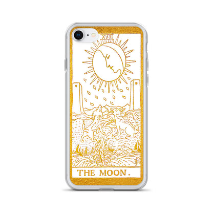 The Moon Golden iPhone Case - Apollo Tarot