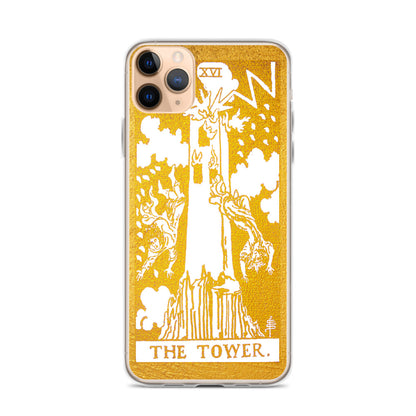 The Tower Golden iPhone Case - Apollo Tarot