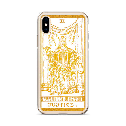 Justice Golden iPhone Case - Apollo Tarot