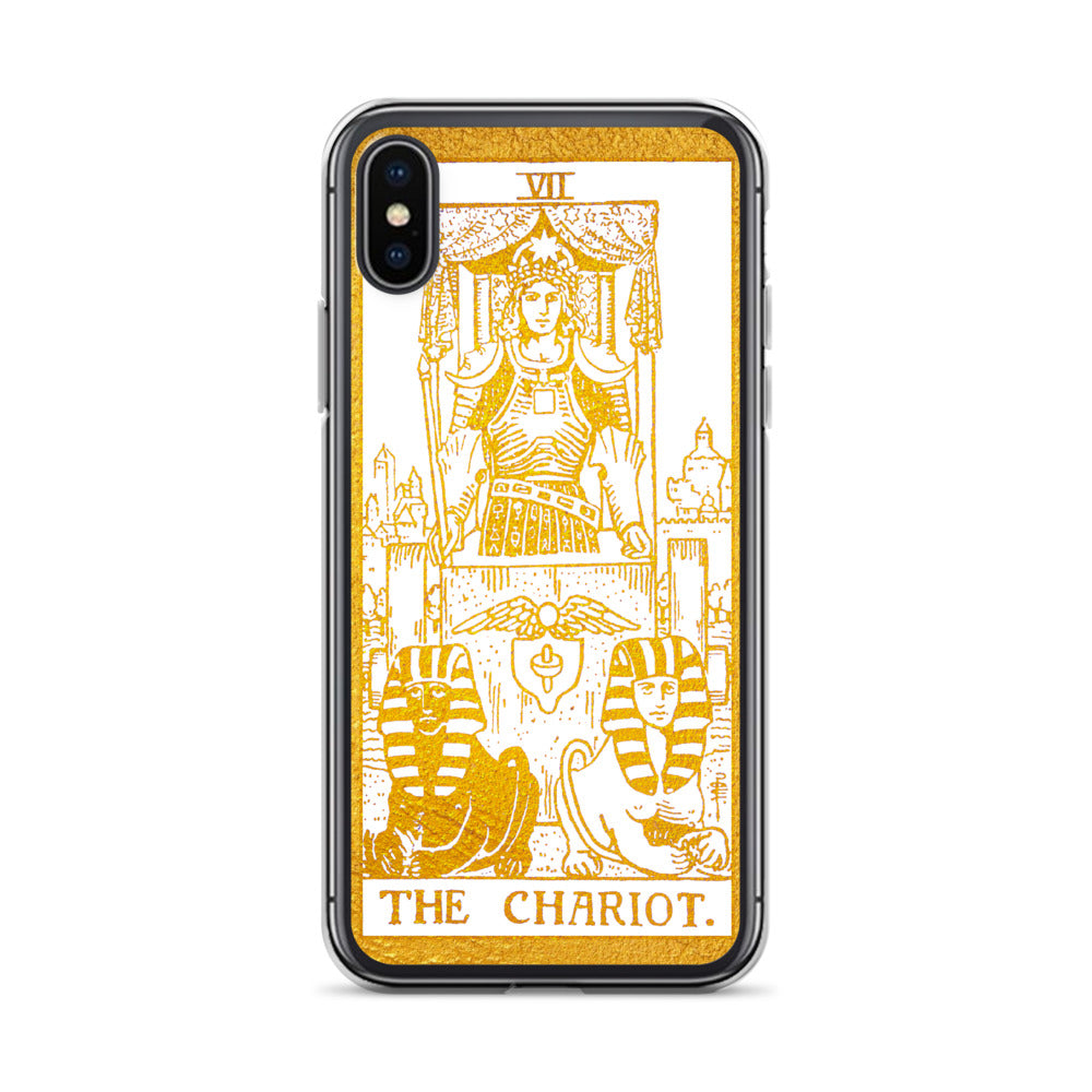 The Chariot Golden iPhone Case - Apollo Tarot