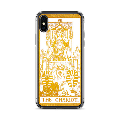 The Chariot Golden iPhone Case - Apollo Tarot