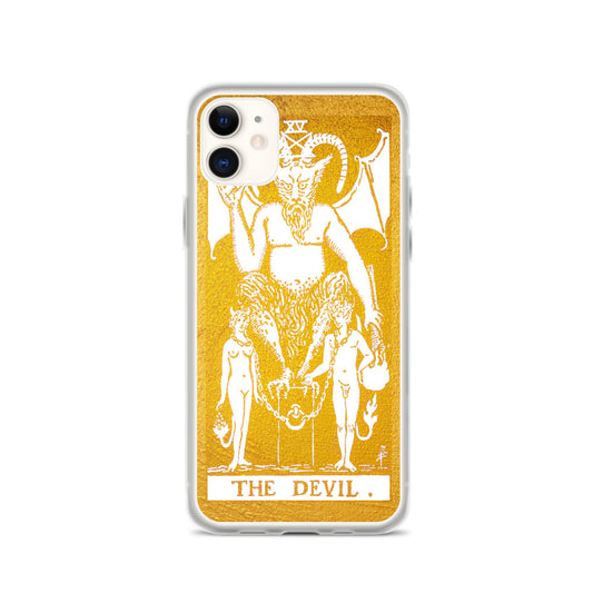 The Devil Golden iPhone Case - Apollo Tarot