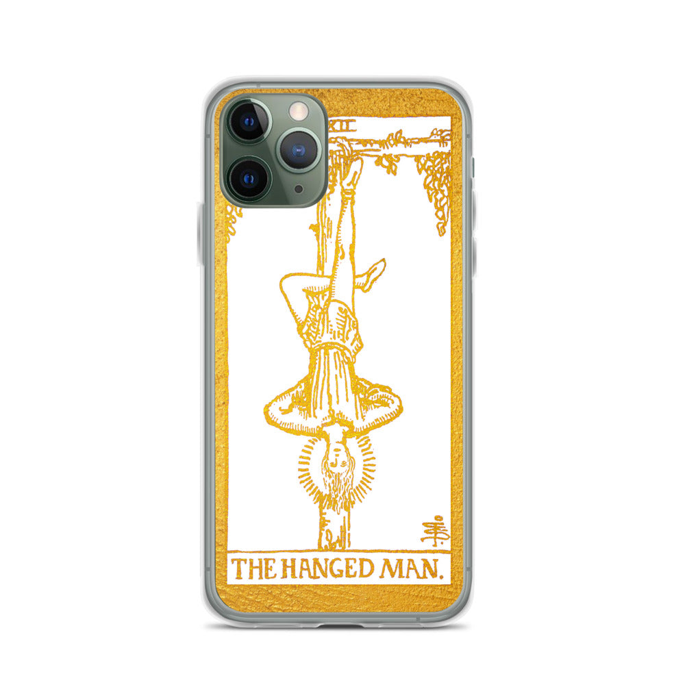 The Hanged Man Golden iPhone Case - Apollo Tarot