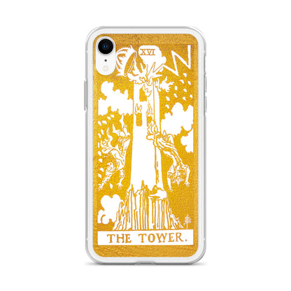 The Tower Golden iPhone Case - Apollo Tarot