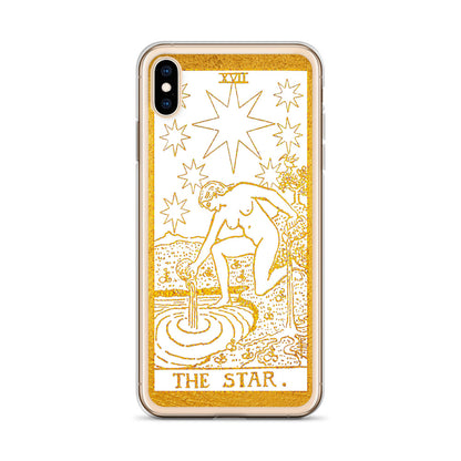 The Star Golden iPhone Case - Apollo Tarot