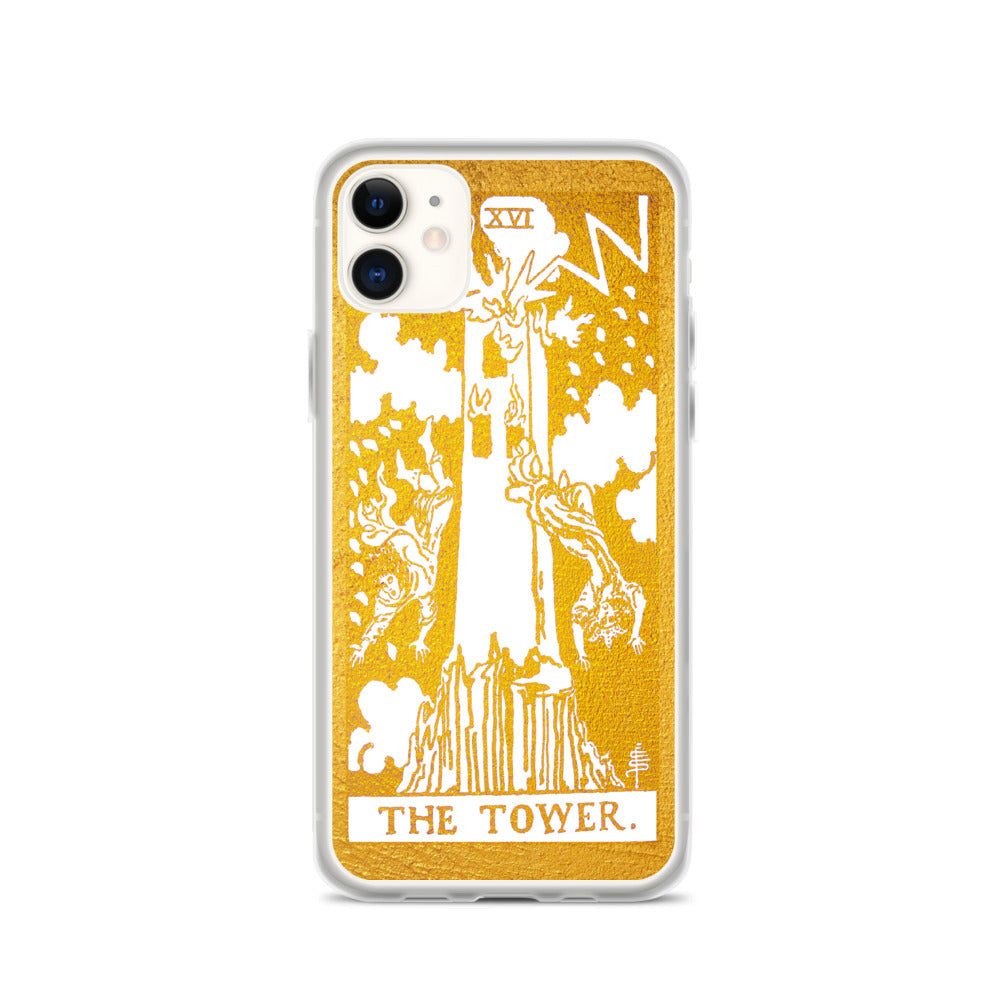 The Tower Golden iPhone Case - Apollo Tarot