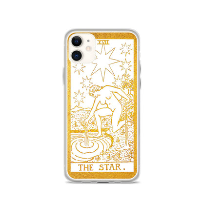 The Star Golden iPhone Case - Apollo Tarot