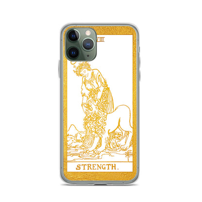 Strength Golden iPhone Case - Apollo Tarot