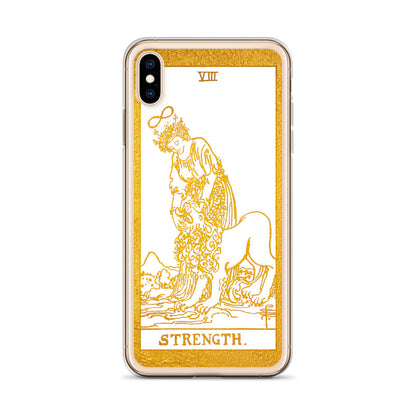 Strength Golden iPhone Case - Apollo Tarot