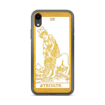 Strength Golden iPhone Case - Apollo Tarot