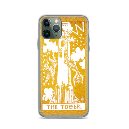 The Tower Golden iPhone Case - Apollo Tarot