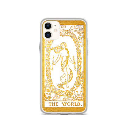 The World Golden iPhone Case - Apollo Tarot