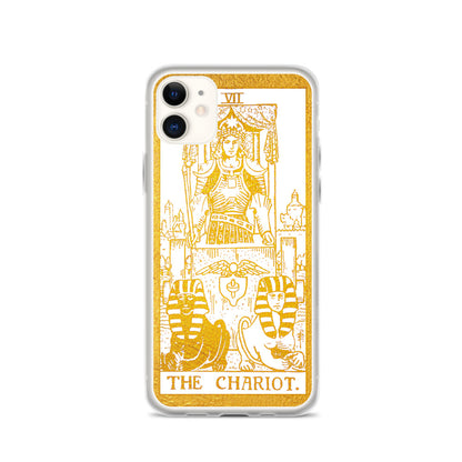 The Chariot Golden iPhone Case - Apollo Tarot