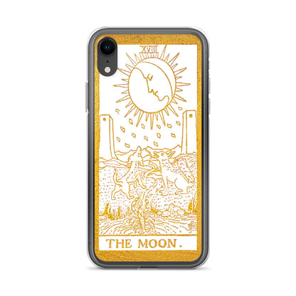 The Moon Golden iPhone Case - Apollo Tarot