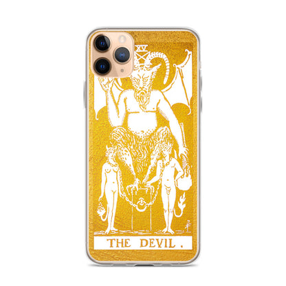 The Devil Golden iPhone Case - Apollo Tarot