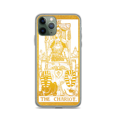 The Chariot Golden iPhone Case - Apollo Tarot