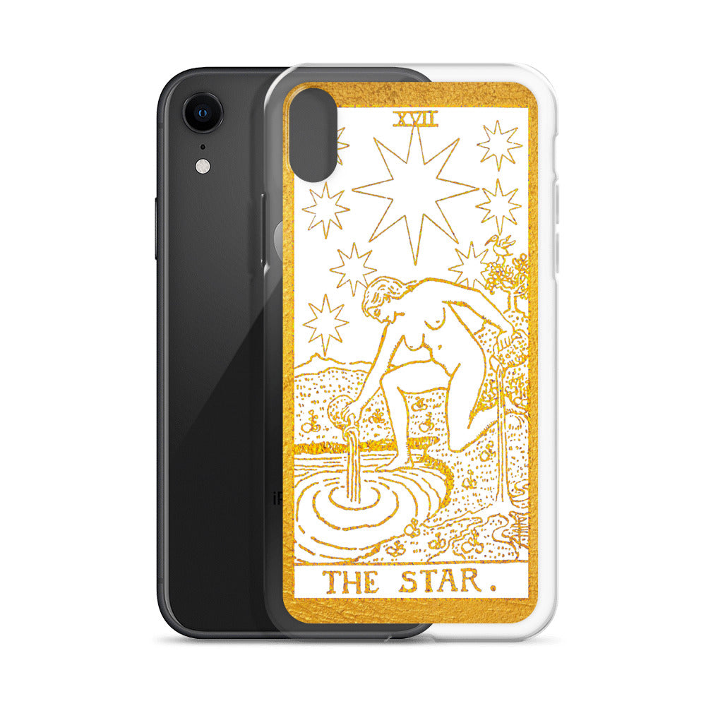 The Star Golden iPhone Case - Apollo Tarot