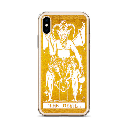 The Devil Golden iPhone Case - Apollo Tarot