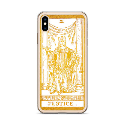 Justice Golden iPhone Case - Apollo Tarot