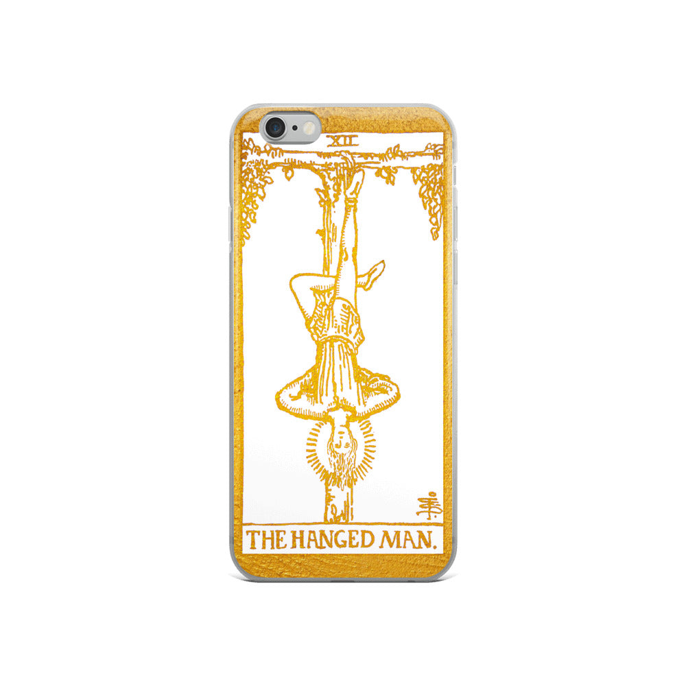 The Hanged Man Golden iPhone Case - Apollo Tarot
