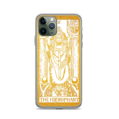 The Hierophant Golden Iphone Case - Apollo Tarot