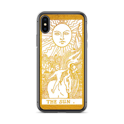 The Sun Golden iPhone Case - Apollo Tarot