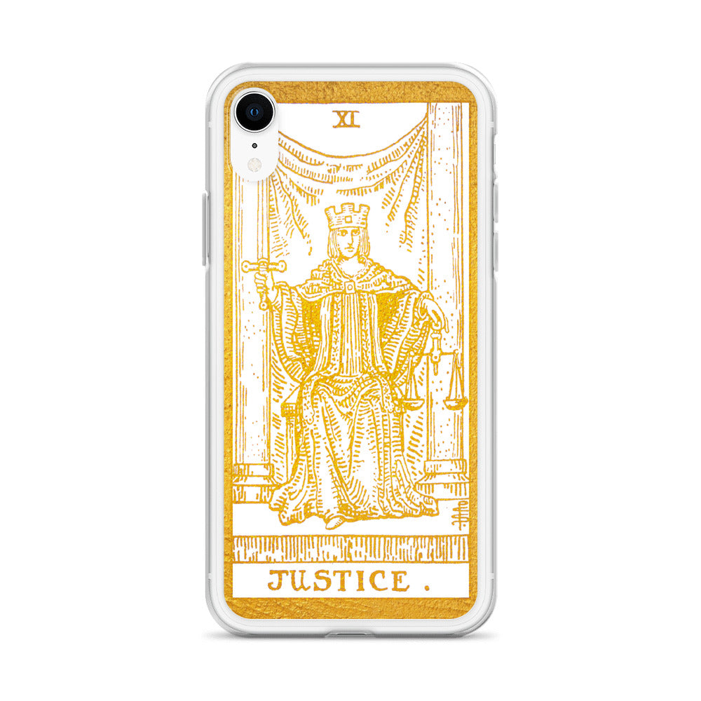 Justice Golden iPhone Case - Apollo Tarot