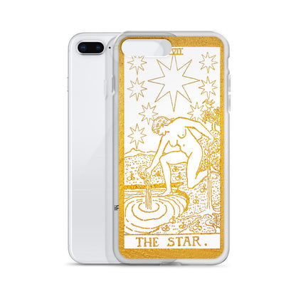 The Star Golden iPhone Case - Apollo Tarot