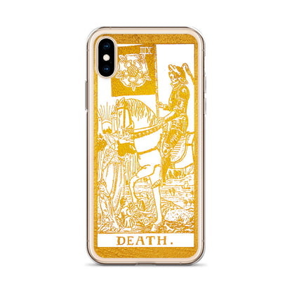 Death Golden iPhone Case - Apollo Tarot