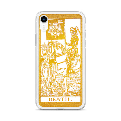 Death Golden iPhone Case - Apollo Tarot