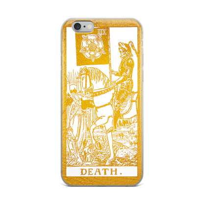 Death Golden iPhone Case - Apollo Tarot