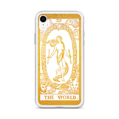 The World Golden iPhone Case - Apollo Tarot