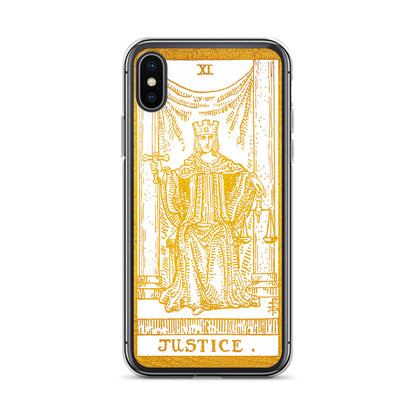 Justice Golden iPhone Case - Apollo Tarot