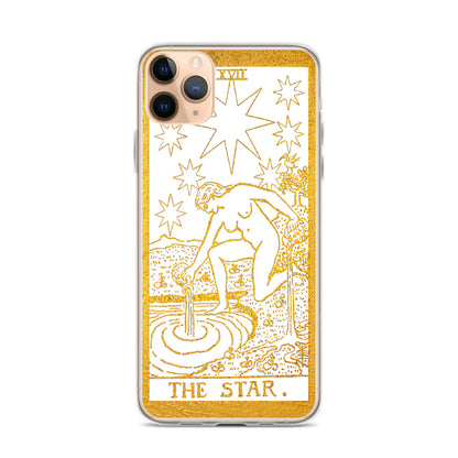 The Star Golden iPhone Case - Apollo Tarot